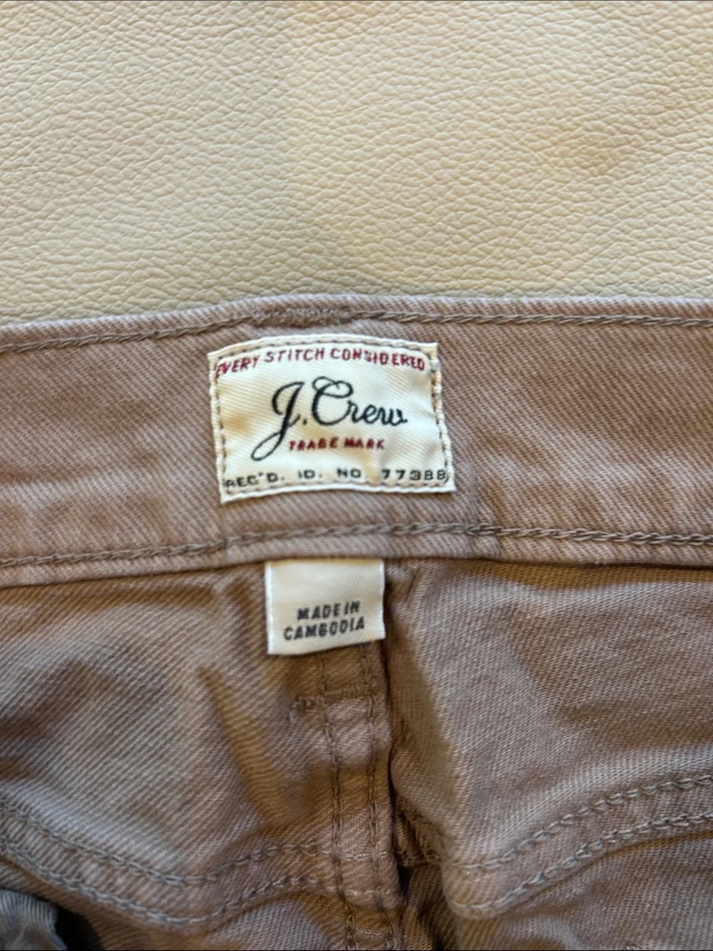 J. Crew Skinny Jeans in Light Taupe